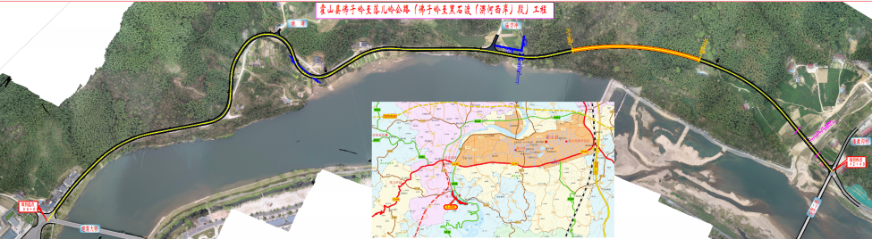霍山縣佛子嶺至落兒嶺公路（佛子嶺至黑石渡（淠河西岸）段）工程簡介